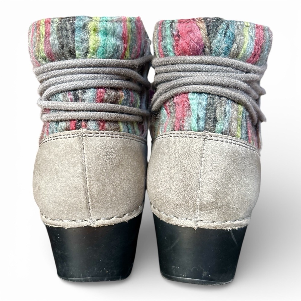 Dansko Tami Neutral Grey Nubuck Leather Ankle Boots, Women's US 8 EU 39 - Picture 4 of 7